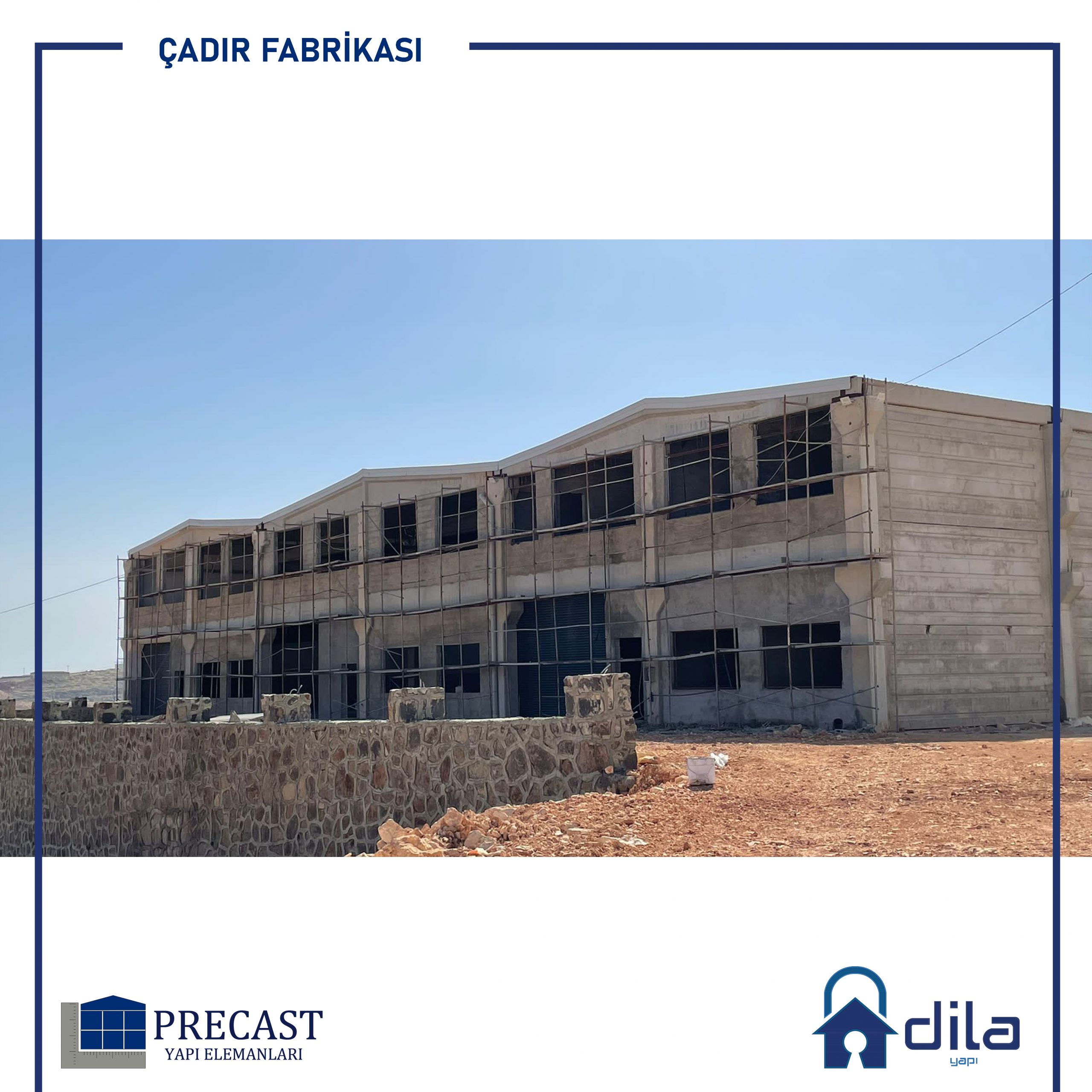 Eksen Çadır Endüstriyel Yapı — prefabrik betonarme karkas Osmaniye