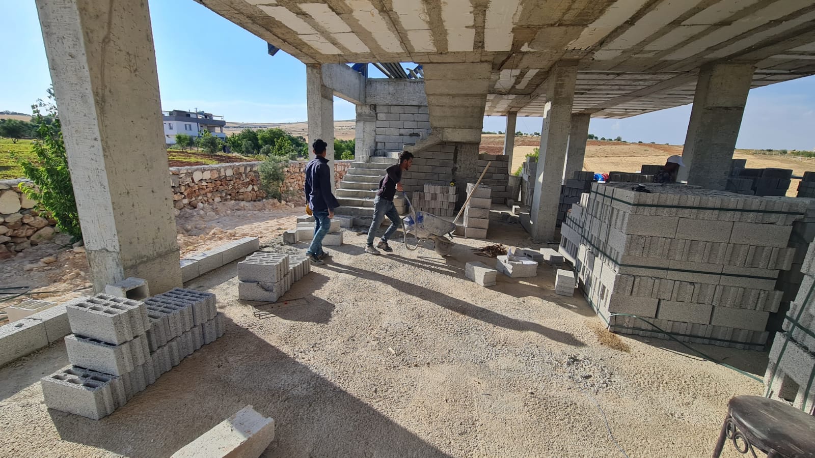 Serince 2 prefabrik konut montaj aşaması